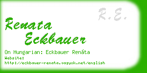 renata eckbauer business card